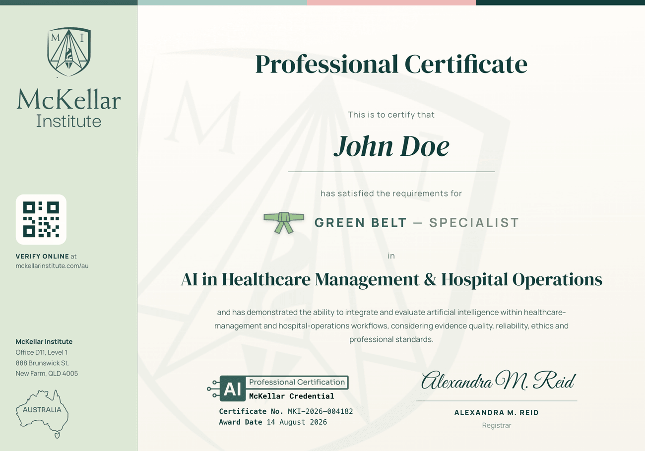 Green Belt certificate